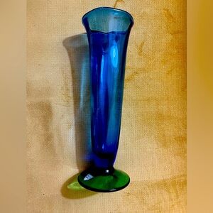 Orrefors Blue And Green With Label Vase
